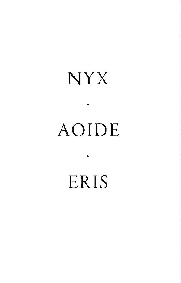 Cover of the publication NYX. AOIDE. ERIS