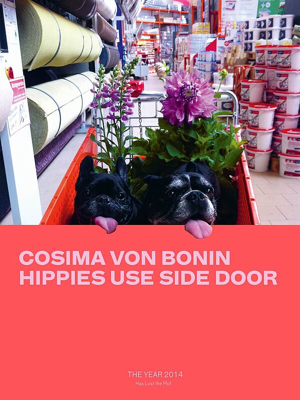 Cover of the publication Cosima von Bonin - HIPPIES USE SIDE DOOR. The year 2014 has lost the plot.