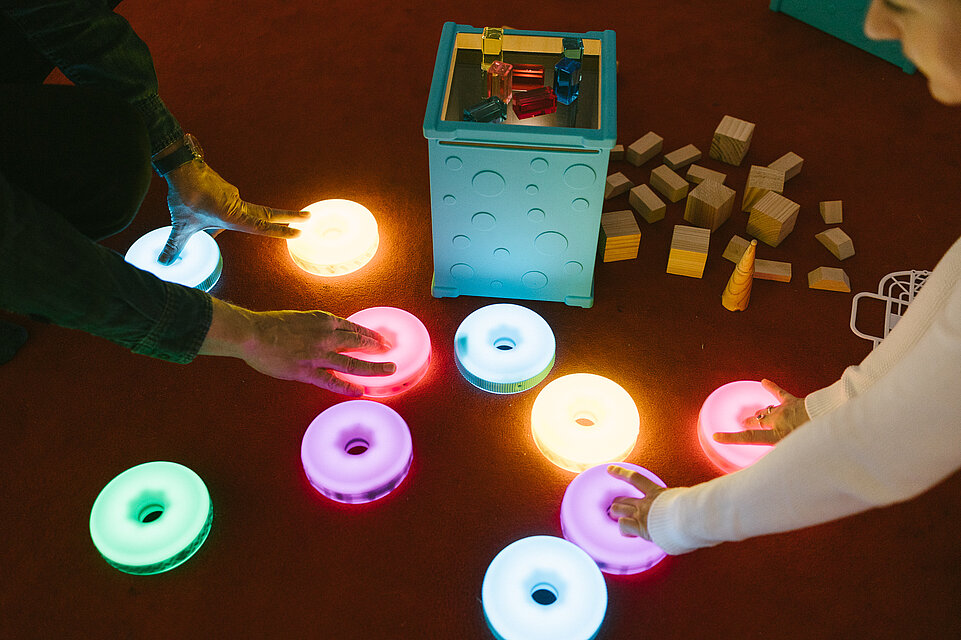 Spielsachen in der Freispielstation im mumok