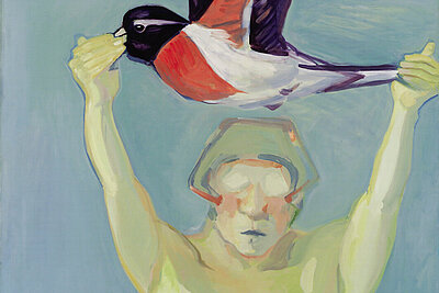 Maria Lassnig, Fliegen lernen, 1976 