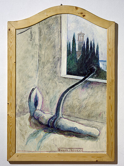 Günter Brus, Fortezza d'Asolo aus der Serie: La Croce del Veneto, 1973-1974