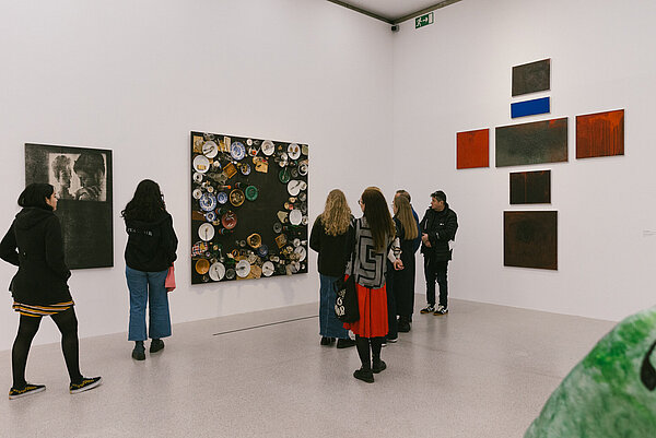People in the exhibition Never Final! The Evolving Museum