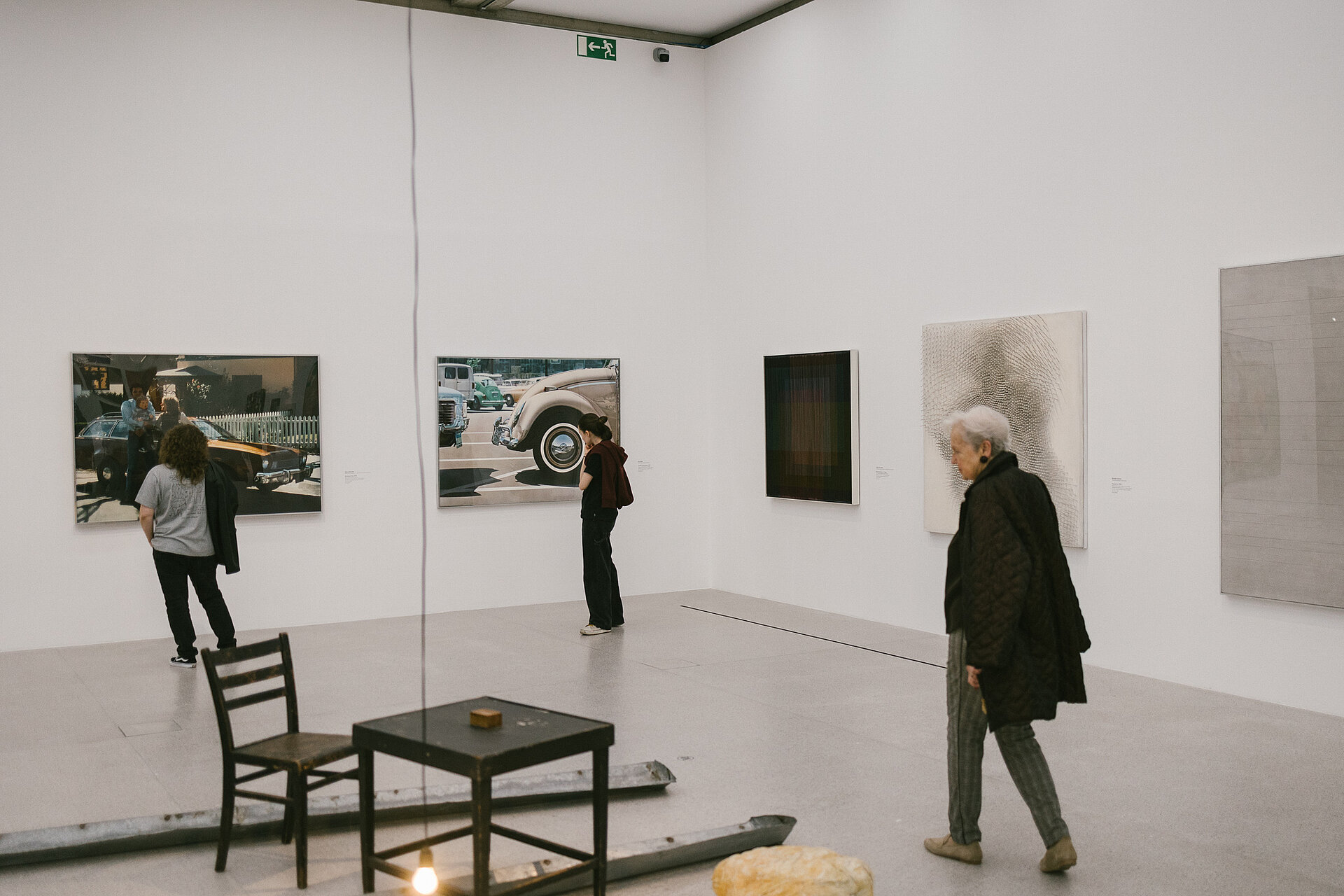 People in the exhibition Never Final! The Evolving Museum
