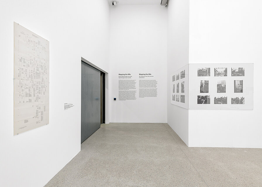Ausstellungsansicht: Mapping the 60s. Kunst-Geschichten aus den Sammlungen des mumok