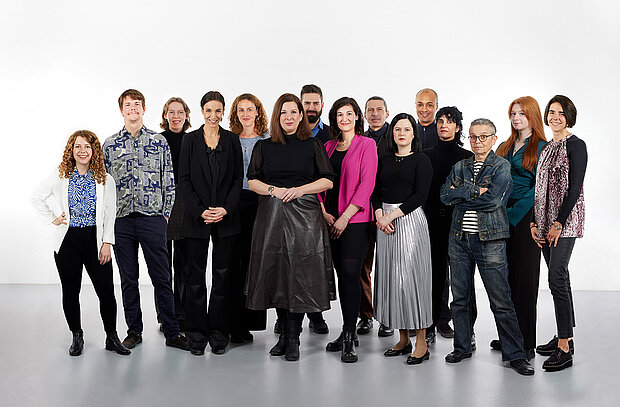 
            
                a group of people, the art education team at mumok
            
        