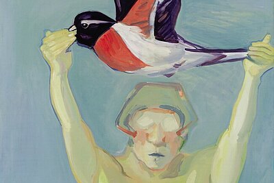 Maria Lassnig, Fliegen lernen, 1976