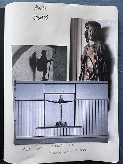 Anna Viebrock, Page from the notebook for the exhibition Terminal Piece