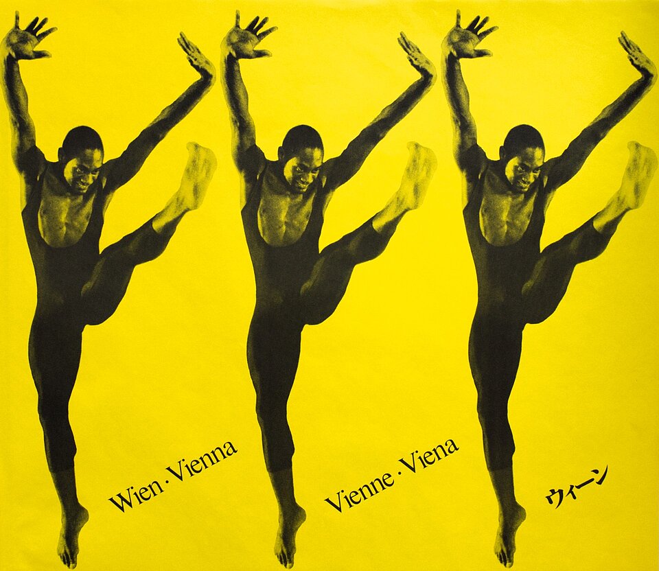 
            
                Ismael Ivo on the poster of the 3rd International Summer Dance Weeks, 1986
            
        