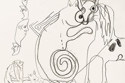 Tobis Pils, Untitled, 2020 Bleistift auf Papier / pencil on paper, 42 x 29,7 cm