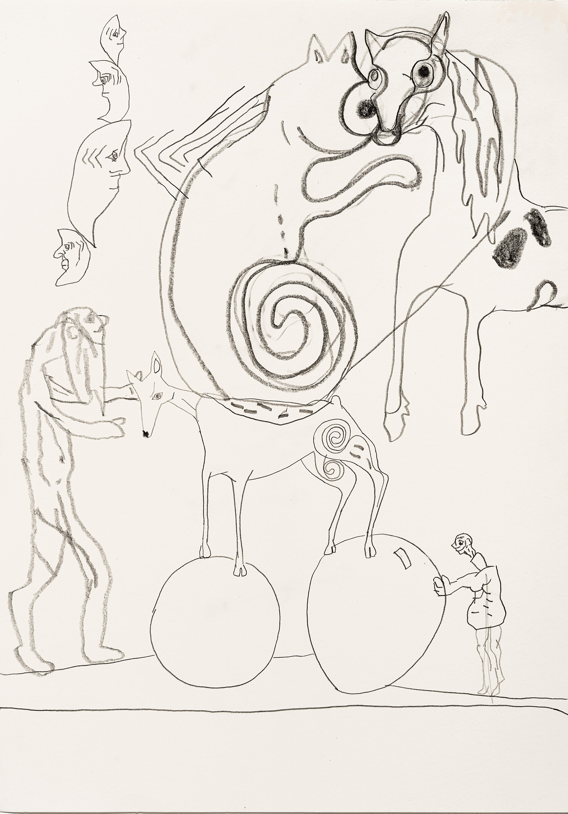 Tobis Pils, Untitled, 2020 Bleistift auf Papier / pencil on paper, 42 x 29,7 cm