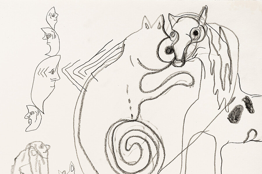 Tobis Pils, Untitled, 2020 Bleistift auf Papier / pencil on paper, 42 x 29,7 cm