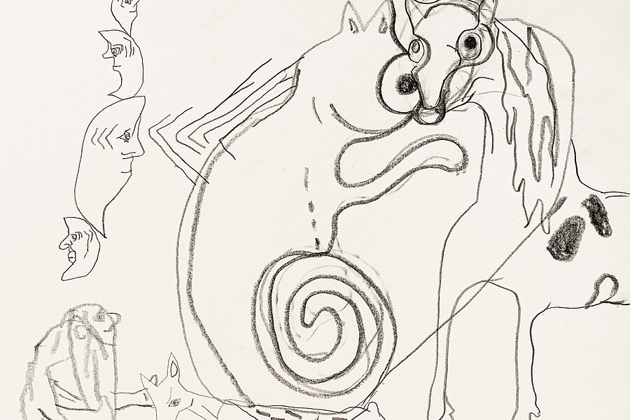 Tobis Pils, Untitled, 2020 Bleistift auf Papier / pencil on paper, 42 x 29,7 cm