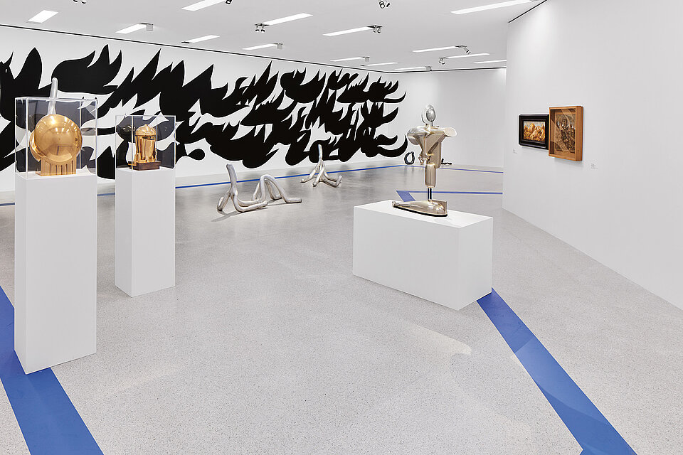 Ausstellungsansicht Die Welt von morgen wird eine weitere Gegenwart gewesen sein