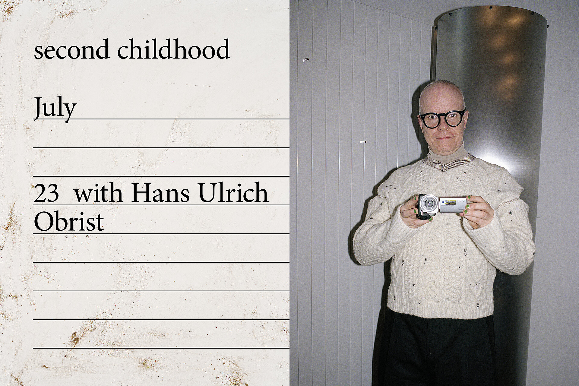 seond childhood july 23 with hans ulrich obrist