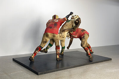 Duane Hanson, Football Vignette, 1969 