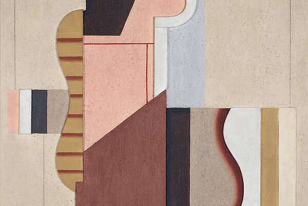 Willi Baumeister Mauerbild Schwarz-Rosa